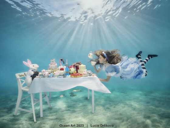 Alice in Wonderland underwater
