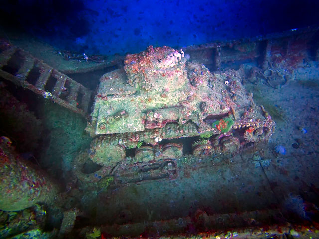 Nippo Maru - tank - in Truk Lagoon